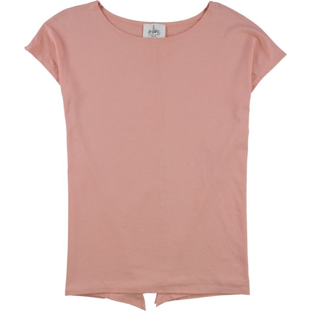 A-Line Womens Swing Basic T-Shirt, Pink, Petite, P/PS, DM